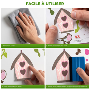 Stickers Muraux décoration adhésifs Petits Oiseaux
