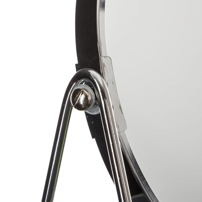 Miroir balançoire avec pieds D17cm argent