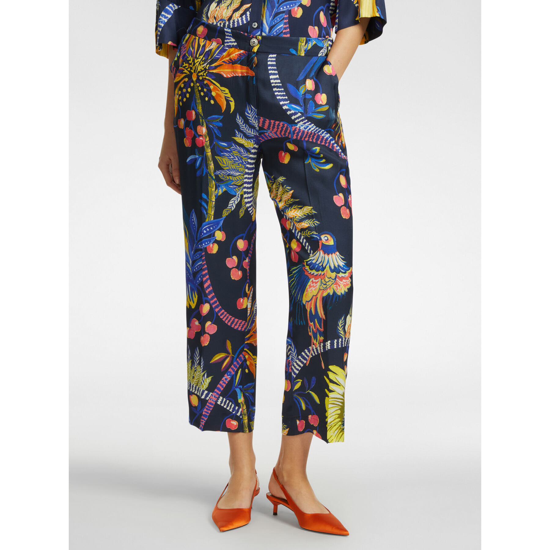 Elena Mirò - Pantalón estampado - Azul