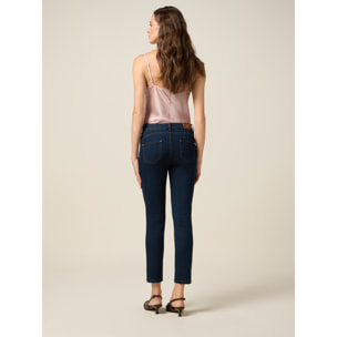 Oltre - Jeans regular con bottoni decorativi - Blu