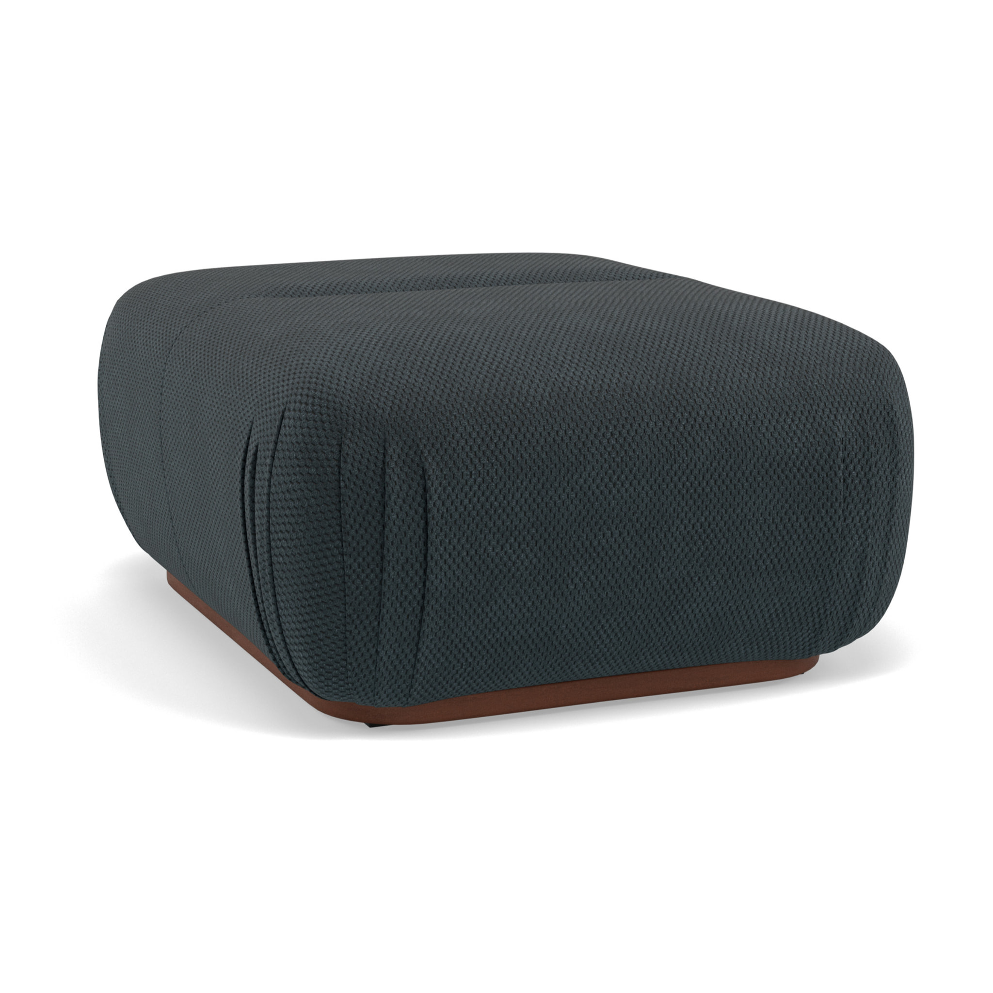 Penelope - pouf en velours texturé - Noir