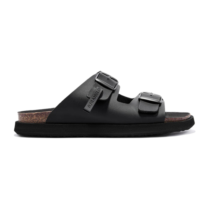 Sandalias de Hombre Cierre Hebilla Vibe en Negro