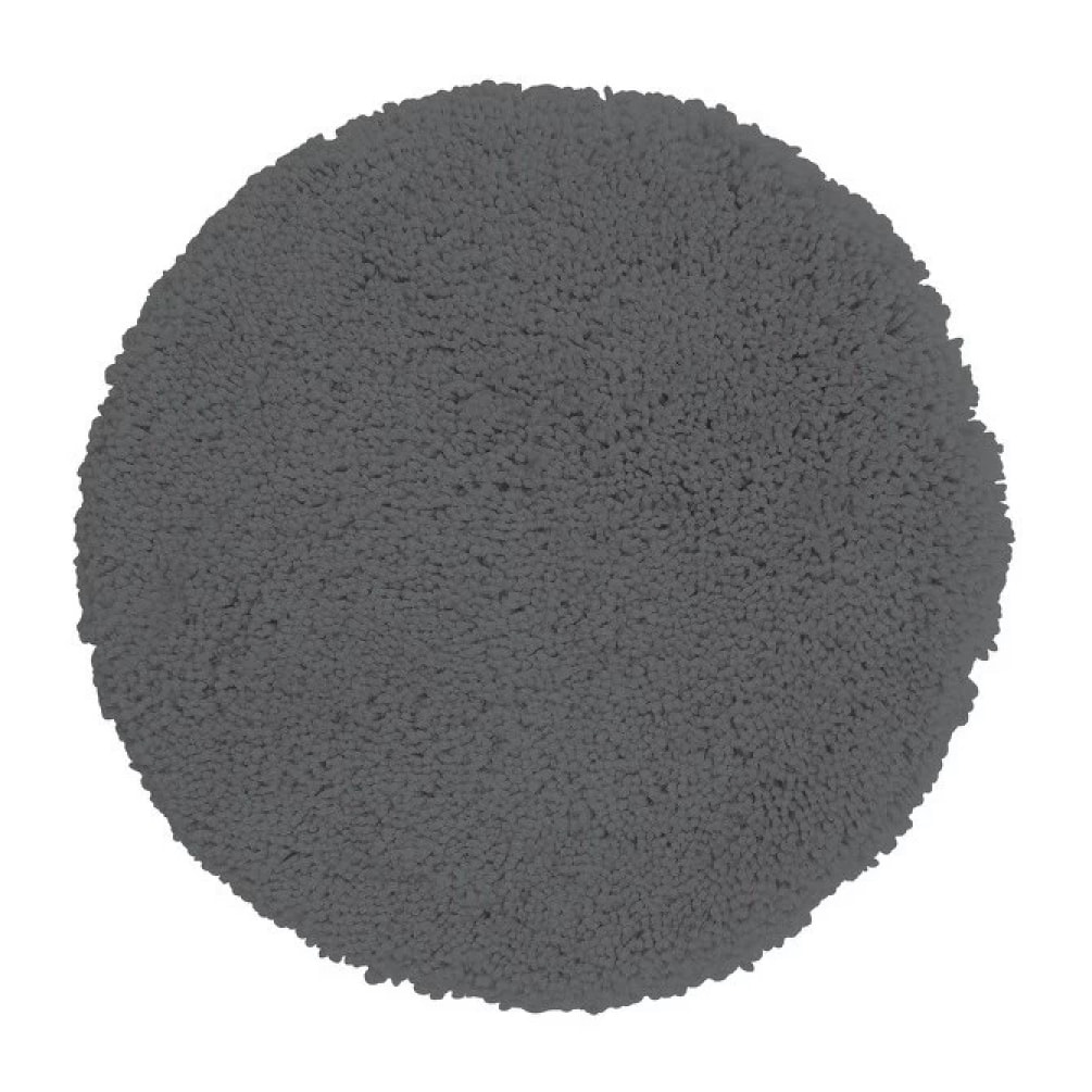 Tapis de bain rond microfibre HIGHLAND Gris Granit Spirella