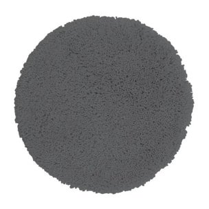 Tapis de bain rond microfibre HIGHLAND Gris Granit Spirella
