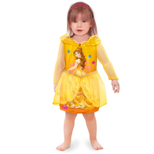 Vestito Costume Disney Baby Belle Giallo Bambina