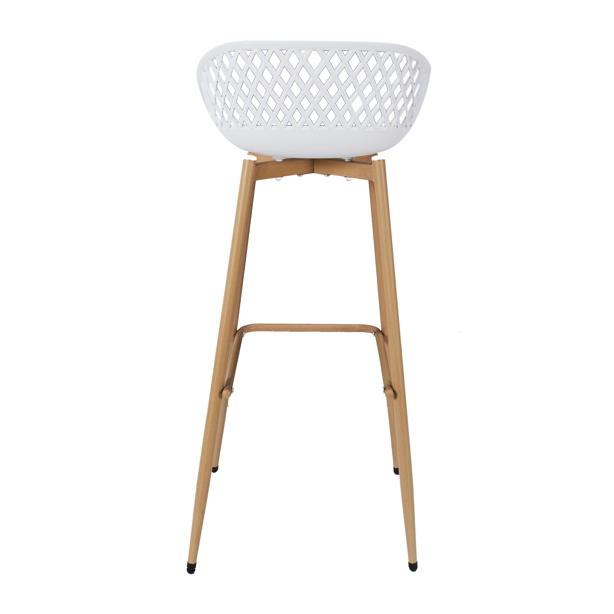 Tabouret De Bar Malaga Blanc - Lot De 2
