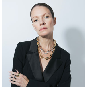 Anillo LUX BY LUX acabado oro amarillo 18k