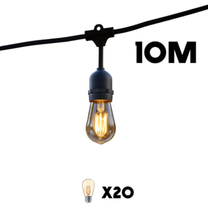 Guirlande MAFY 20 ampoules E27 10M