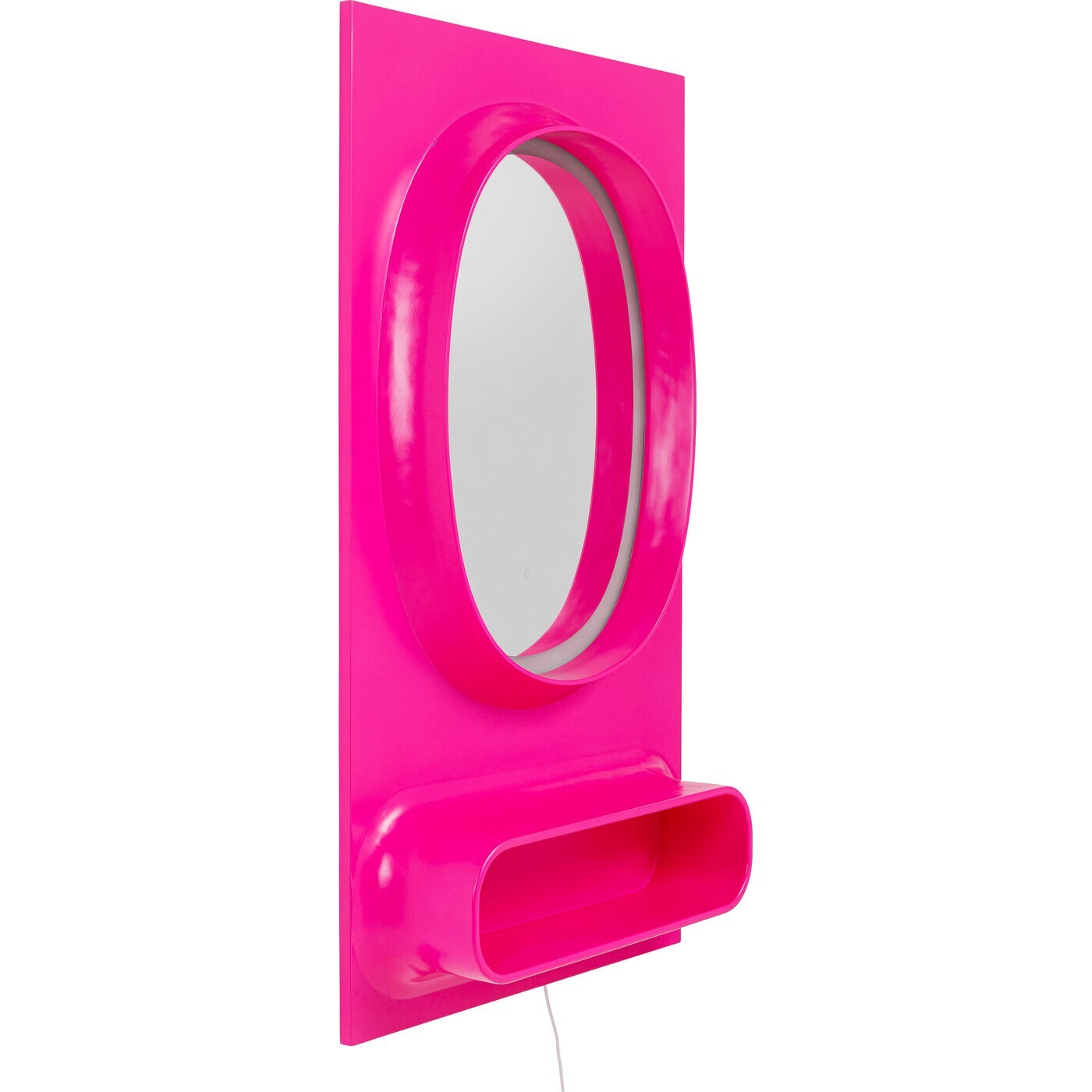 Miroir Aero LED 141x80cm rose Kare Design
