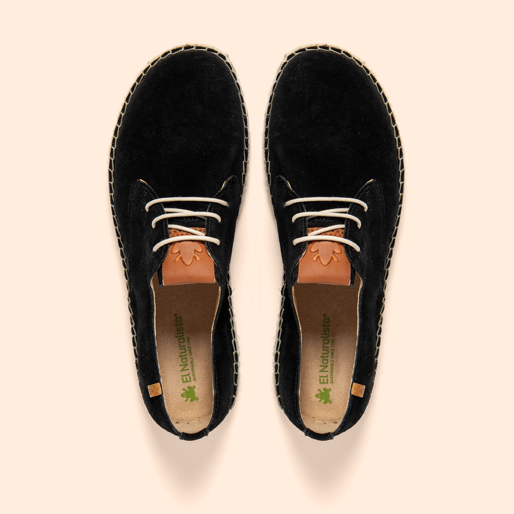 Zapatos N678 SILK SUEDE BLACK / CAMPOS color Black