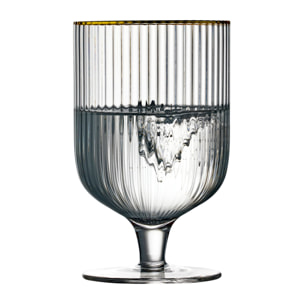 Set de 4 verres Palermo Gold 30 cl