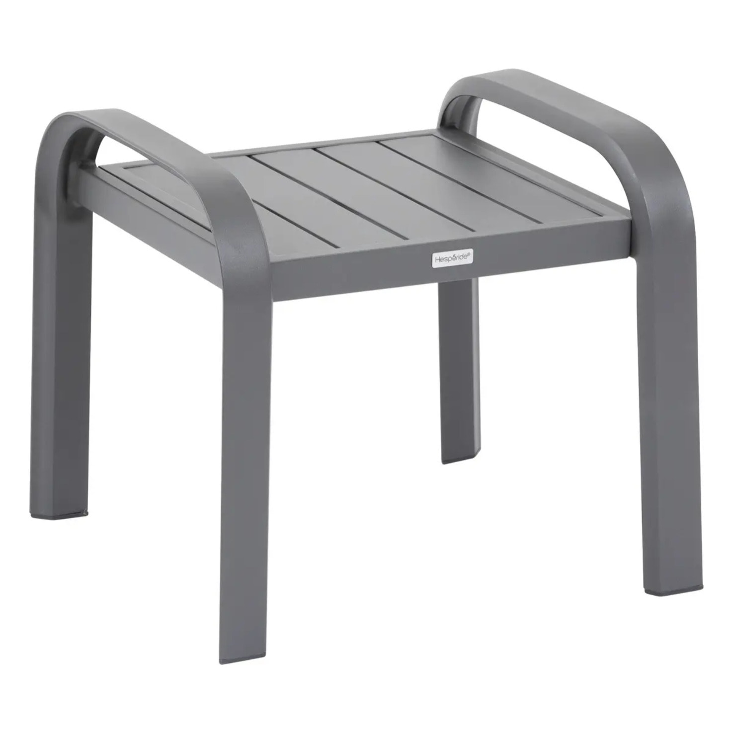 Salon de jardin duo "Elyn" bleu canard & graphite 2 places en aluminium