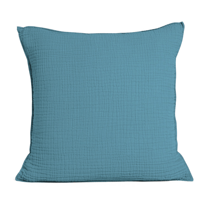 Housse de coussin en gaze de coton, SIMPLEMENT GAUFRÉ