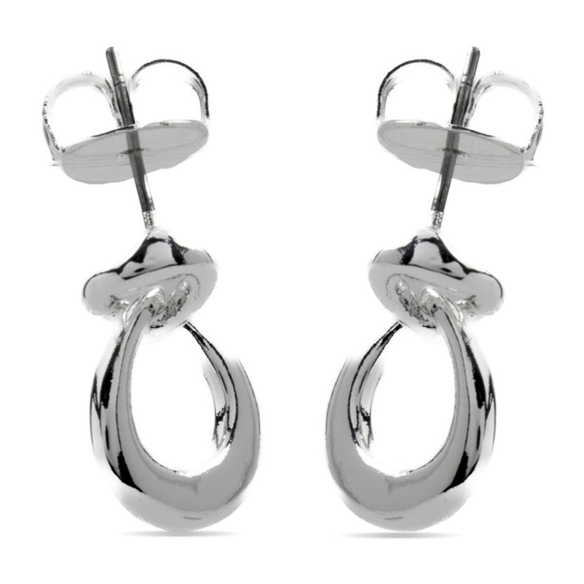 Pendientes Lux by Lux acabados en Rodio