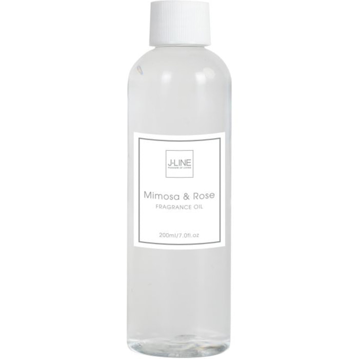 J-Line huile parfumée Mimosa Rosa - transparent - 200 ml