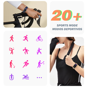 Smartwatch H80 con 20 modos deportivos. Monitor cardiaco, de tensión y oxígeno en sangre.