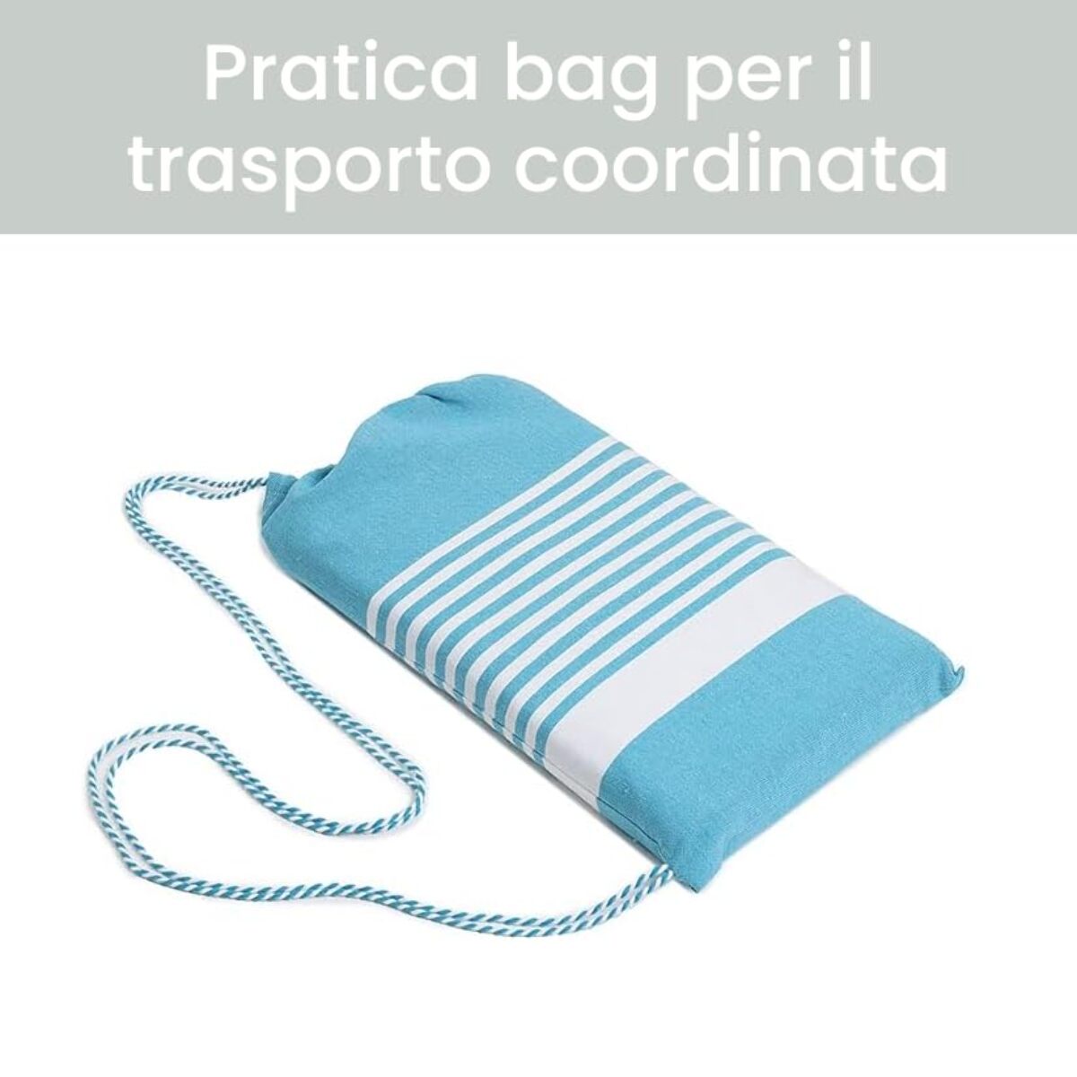 Telo mare lettino con tasche ed elastici in cotone e poliestere, telo spiaggia ultra assorbente con fissaggio stabile, morbido e pratico, ideale per lettini mare piscina e spa, dimensioni generose, lavabile e resistente per uso estivo