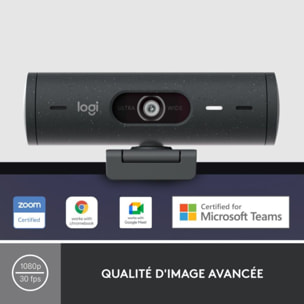 Webcam LOGITECH Brio 500 HD Graphite