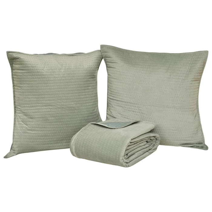 Dessus de lit Lilou vert céladon 260x240cm