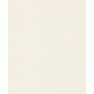 Papier peint uni à l'aspect 'Tissé' - Blanc