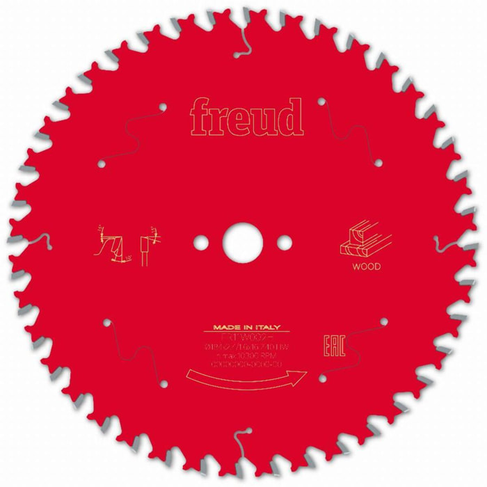 Lame pour scie circulaire portative FREUD - Ø184 2,4/1,6 AL16 Z40 BA 10° - F03FS09704 -FR11W002H
