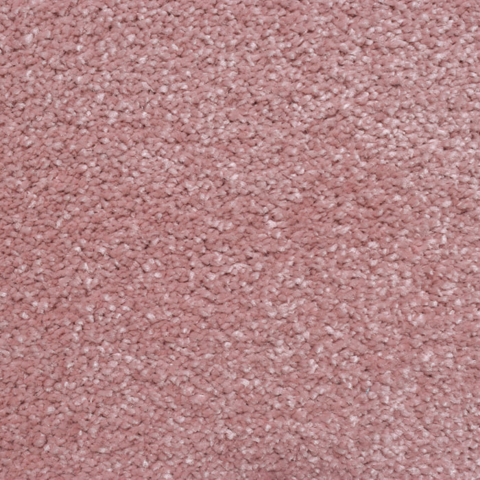 MEMPHIS - Tapis uni rose à polis courts
