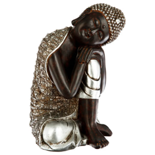 Statuette "Bouddha" assis - résine H28 cm