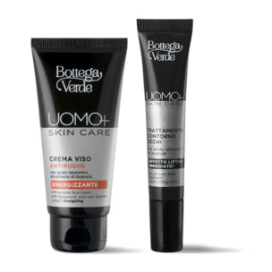 Confezione Uomo+ skincare - Crema viso + contorno occhi
