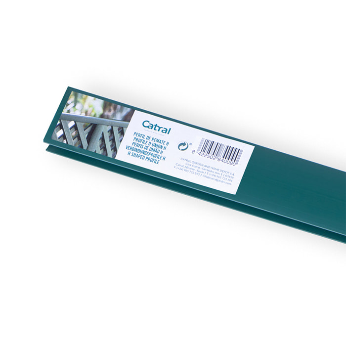Perfil Union Plastico H 2.05 M. Verde