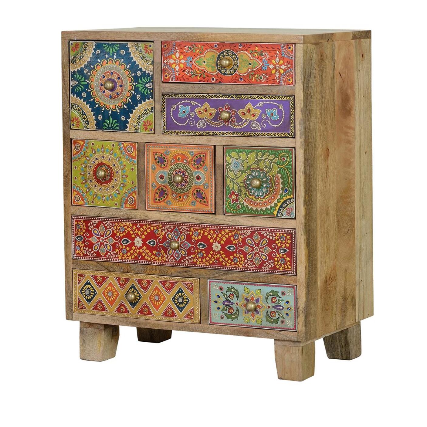 Telefonera - madera de mango - 63x52x30cm