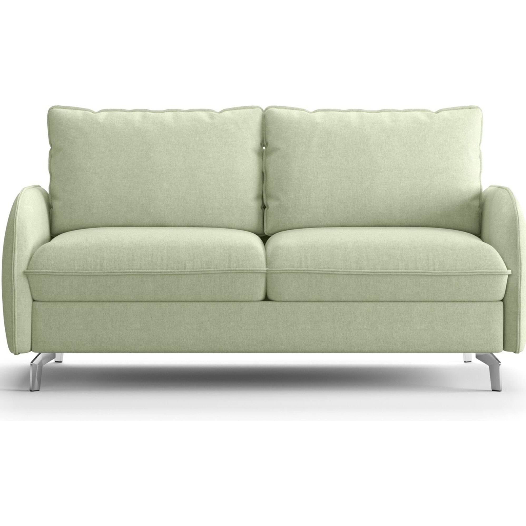 Canapé droit convertible 3 places en tissu chenille - ouverture express - NOVOLI