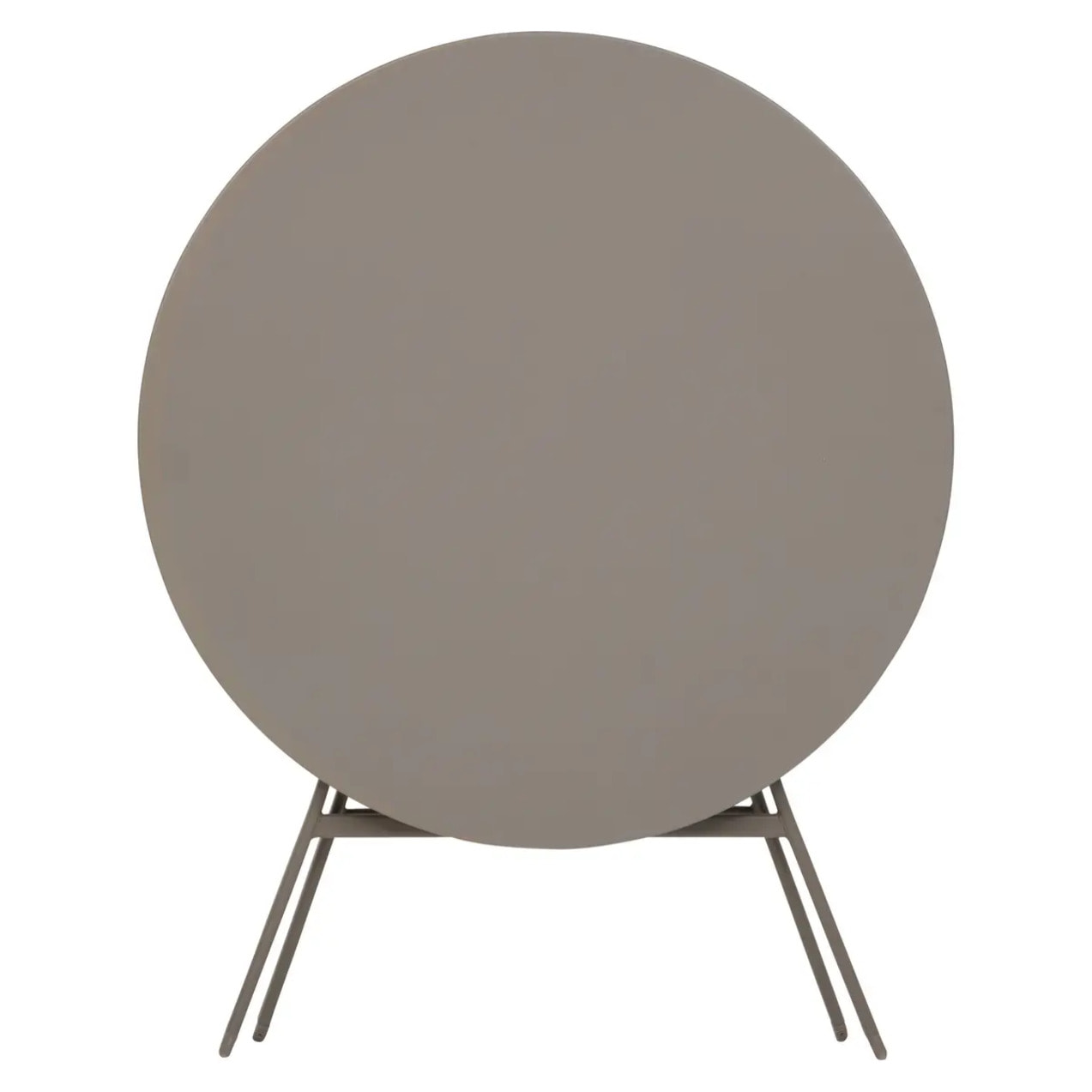 Table de jardin pliante ronde "Greensboro" café 4 places en acier