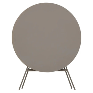 Table de jardin pliante ronde "Greensboro" café 4 places en acier