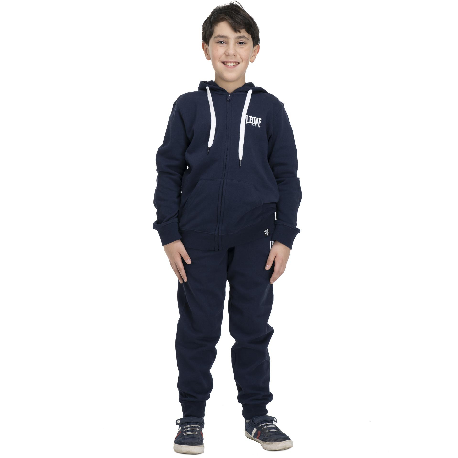 Tuta da bambino con cappuccio e full zip Basic