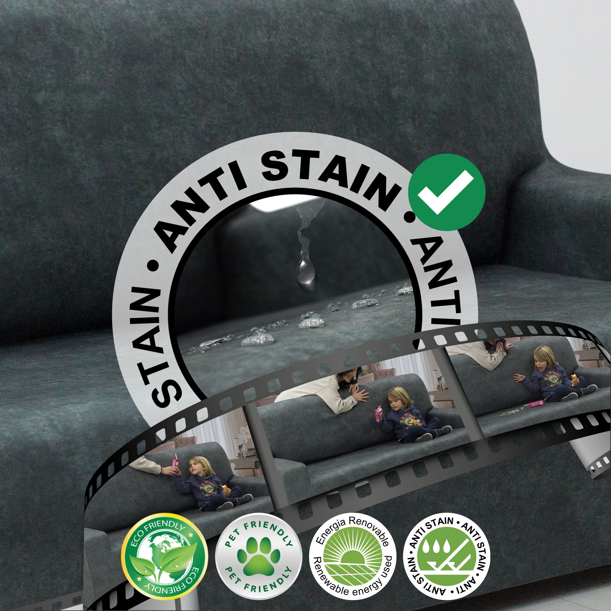 Funda independiente para asiento y respaldo modelo ESTIVELLA