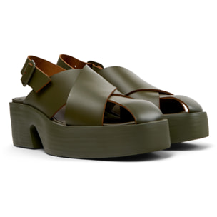 Sandalias - CAMPER Billie - Verde - Cuero liso