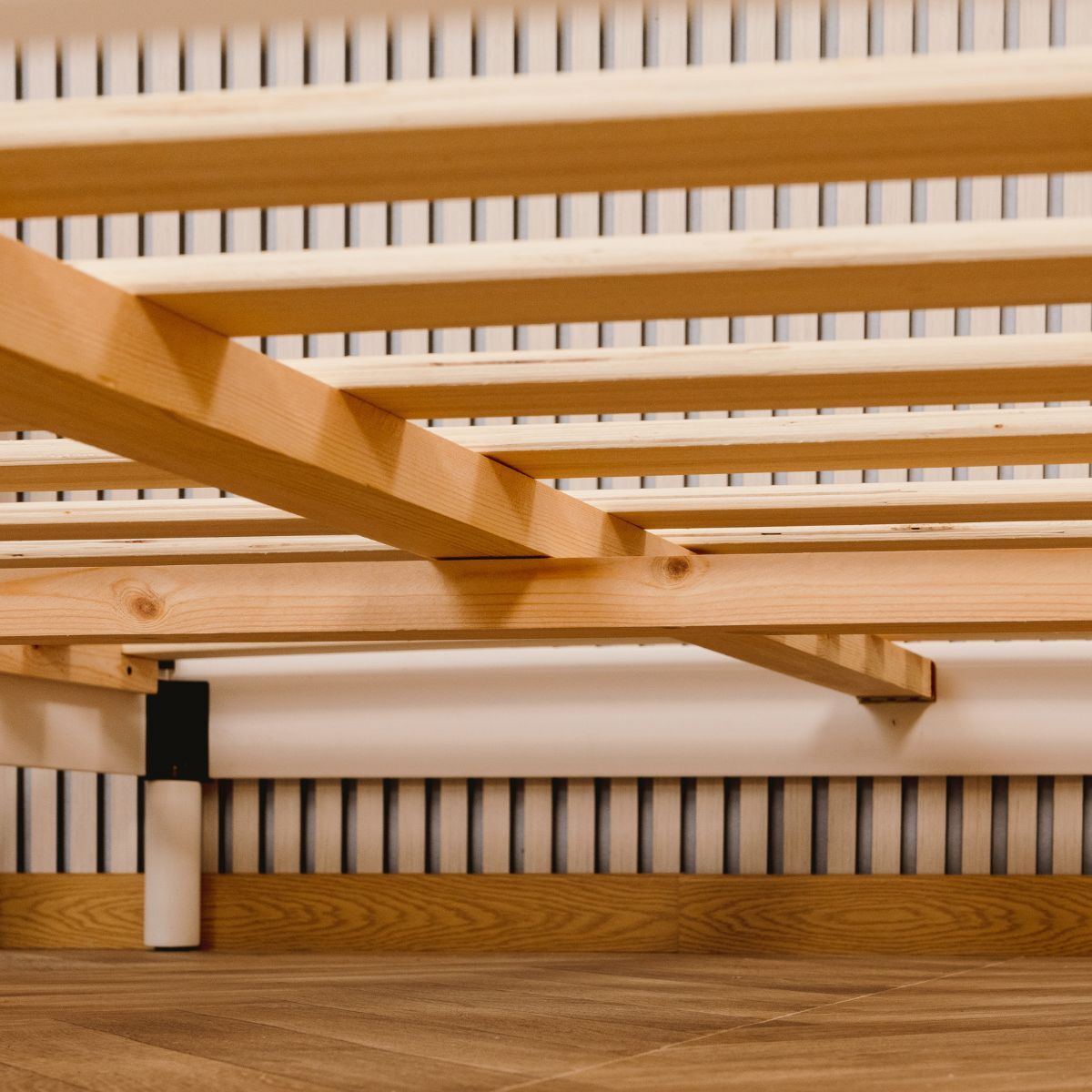 Sommier Kit Essentiel à Lattes - Hypnia - Bois blanc