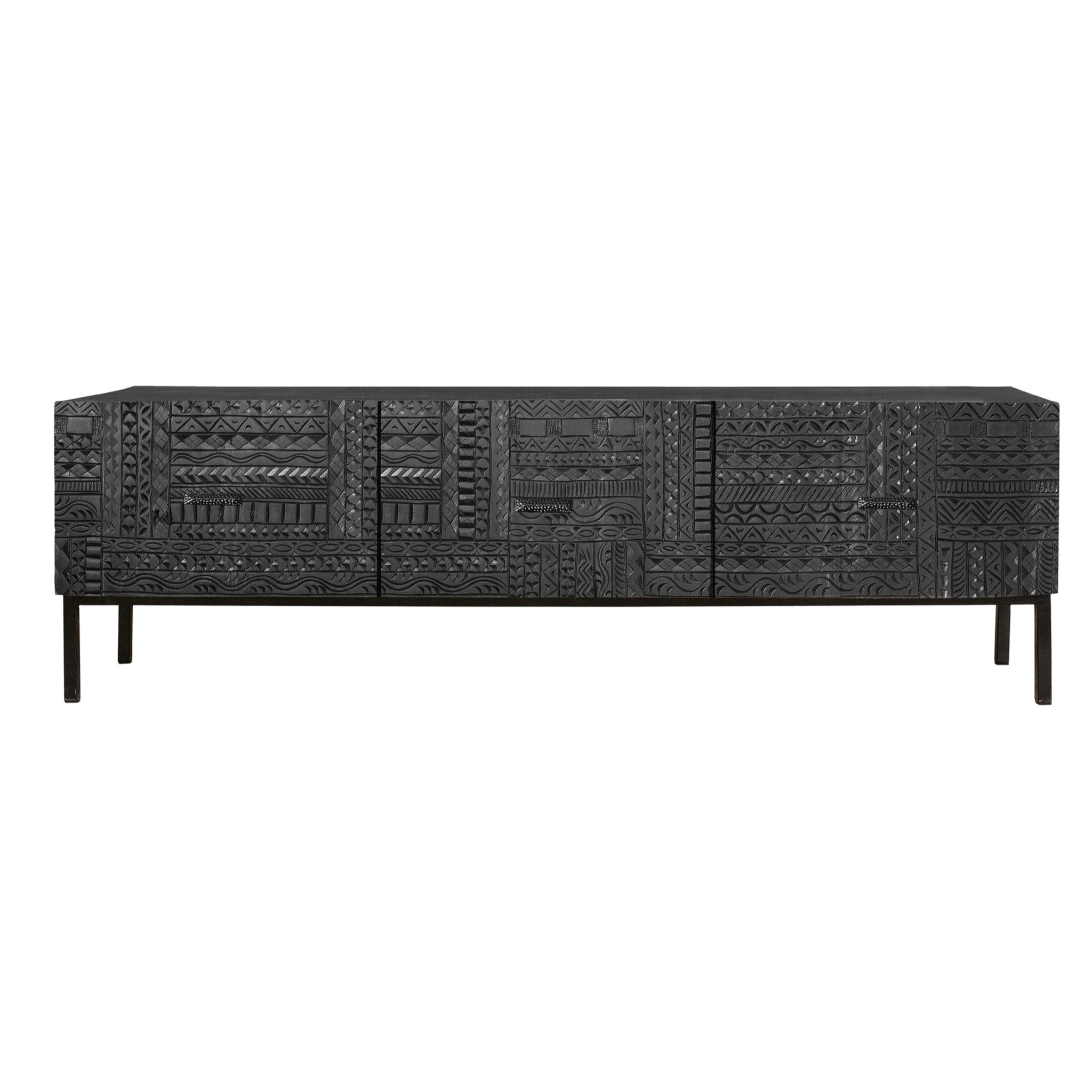 Mueble TV de Madera de Mango 180 Cm Estilo Étnico