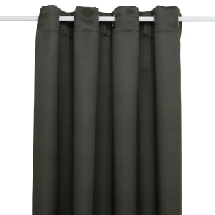 Rideau occultant "Odelie" vert kaki 135x240cm