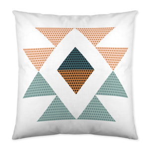 Icehome - Funda de Cojín Estampado - Con Cremallera - Sin relleno - 100% Algodón - Olen