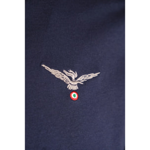 T-shirt Esercito blu in cotone uomo