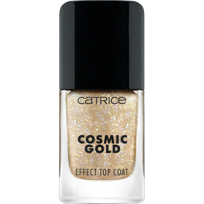Effect Top Coat - Top coat avec paillettes irisées effet or liquide