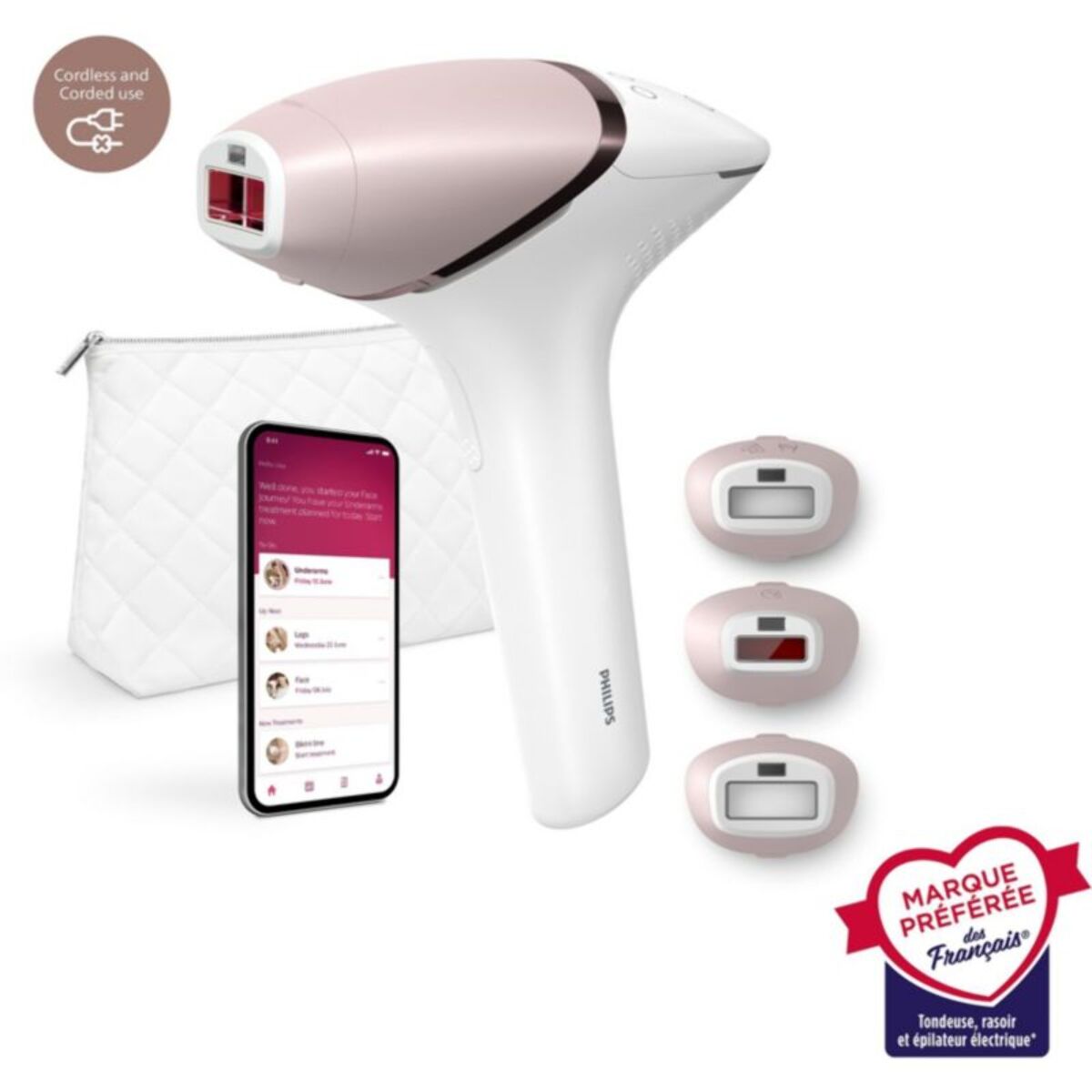 Epilateur lumière pulsée PHILIPS IPL BRI955/01