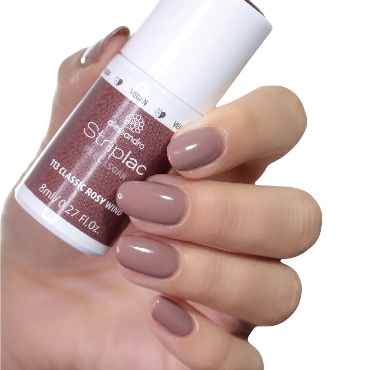 Striplac Peel or Soak - Vernis Semi-permanent - 113 Classic Rosy Wind 8 ml