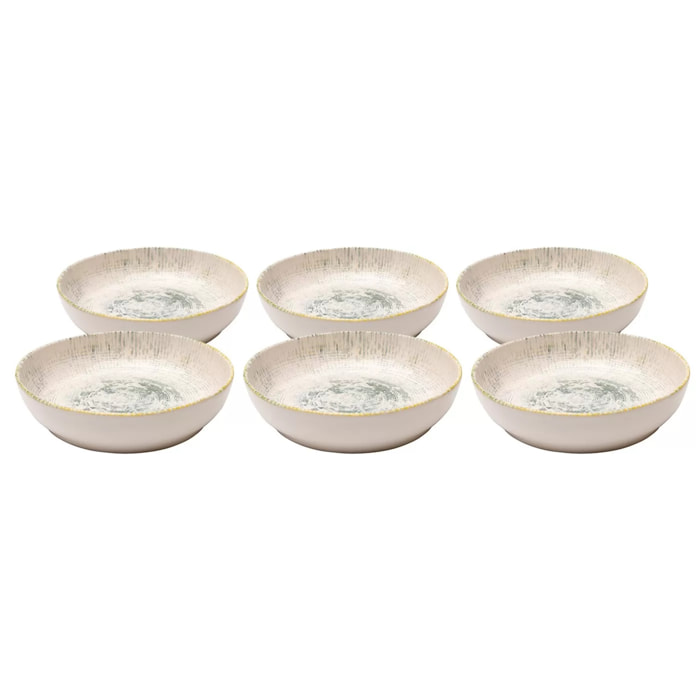 Assiettes creuses Pippa 20cm set de 6 Kare Design