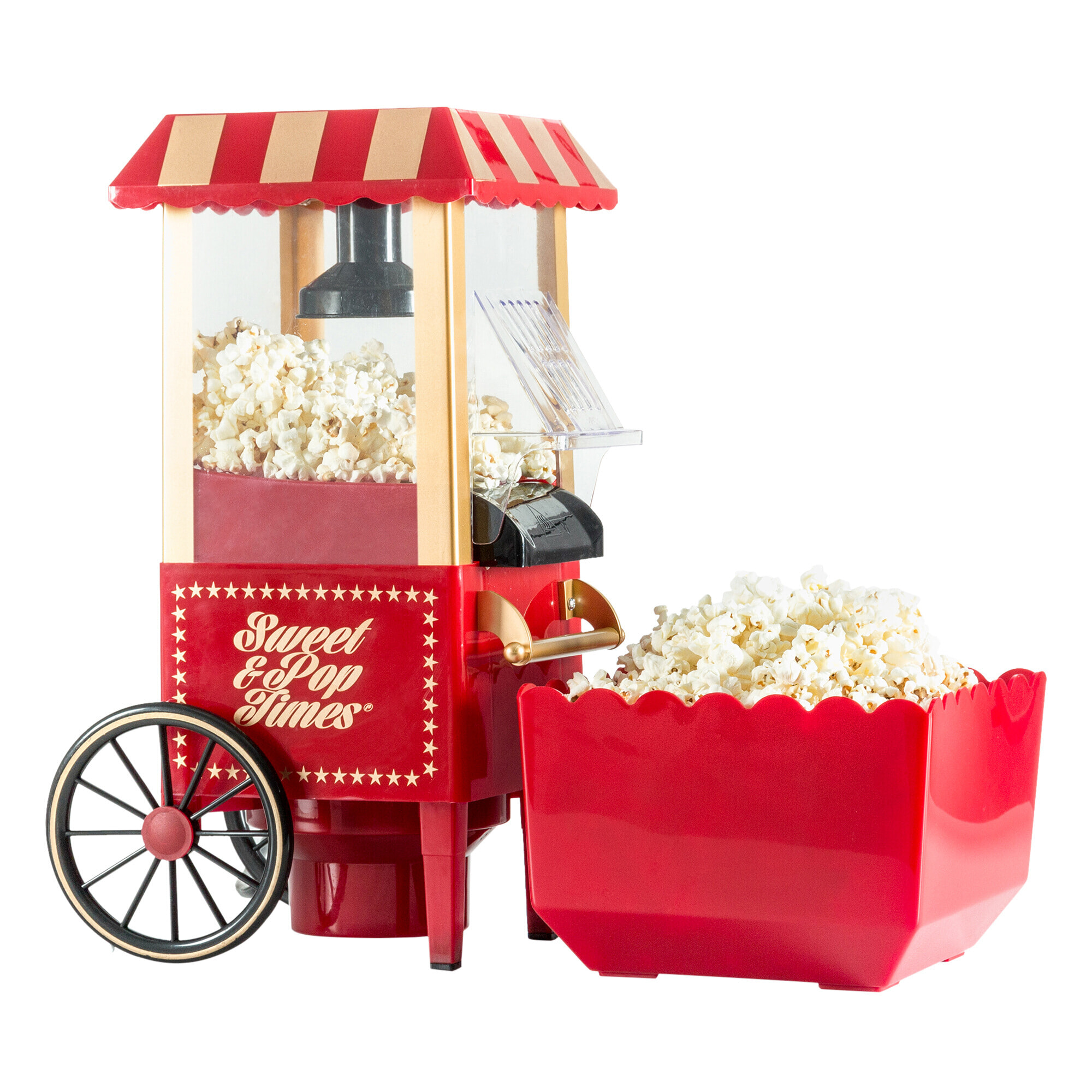 Macchina per pop corn Sweet Pop Times - 1200W - rosso - 17 x 39 x 20 cm
