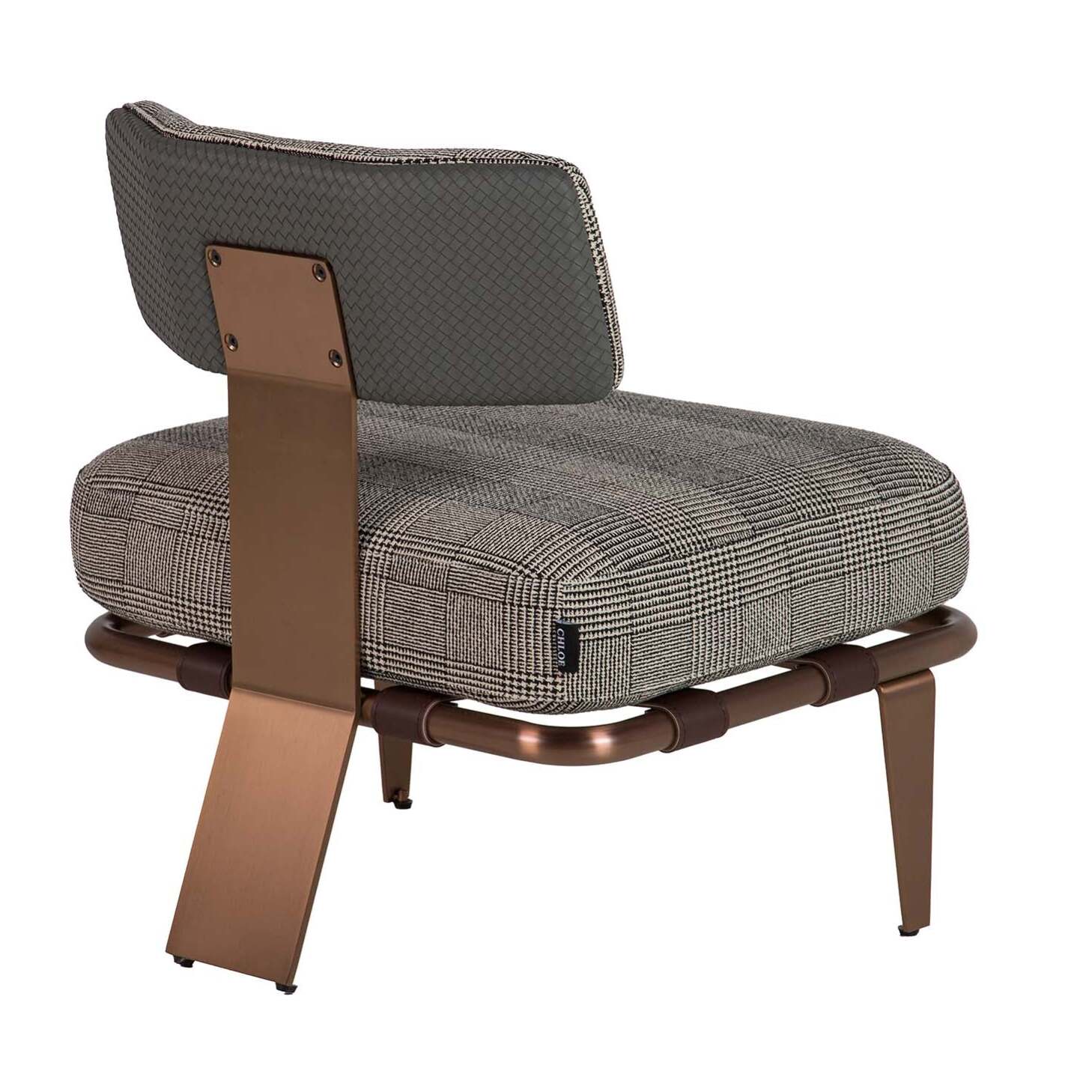 Butaca Cuero Acero Inoxidable Boise 65x65x72 Cm