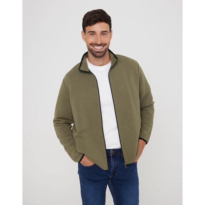 Chaqueta Cremallera Caqui - Tigio