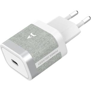 Chargeur + câble ADEQWAT 30W Power Delivery USB-C +cable USB-C 1m