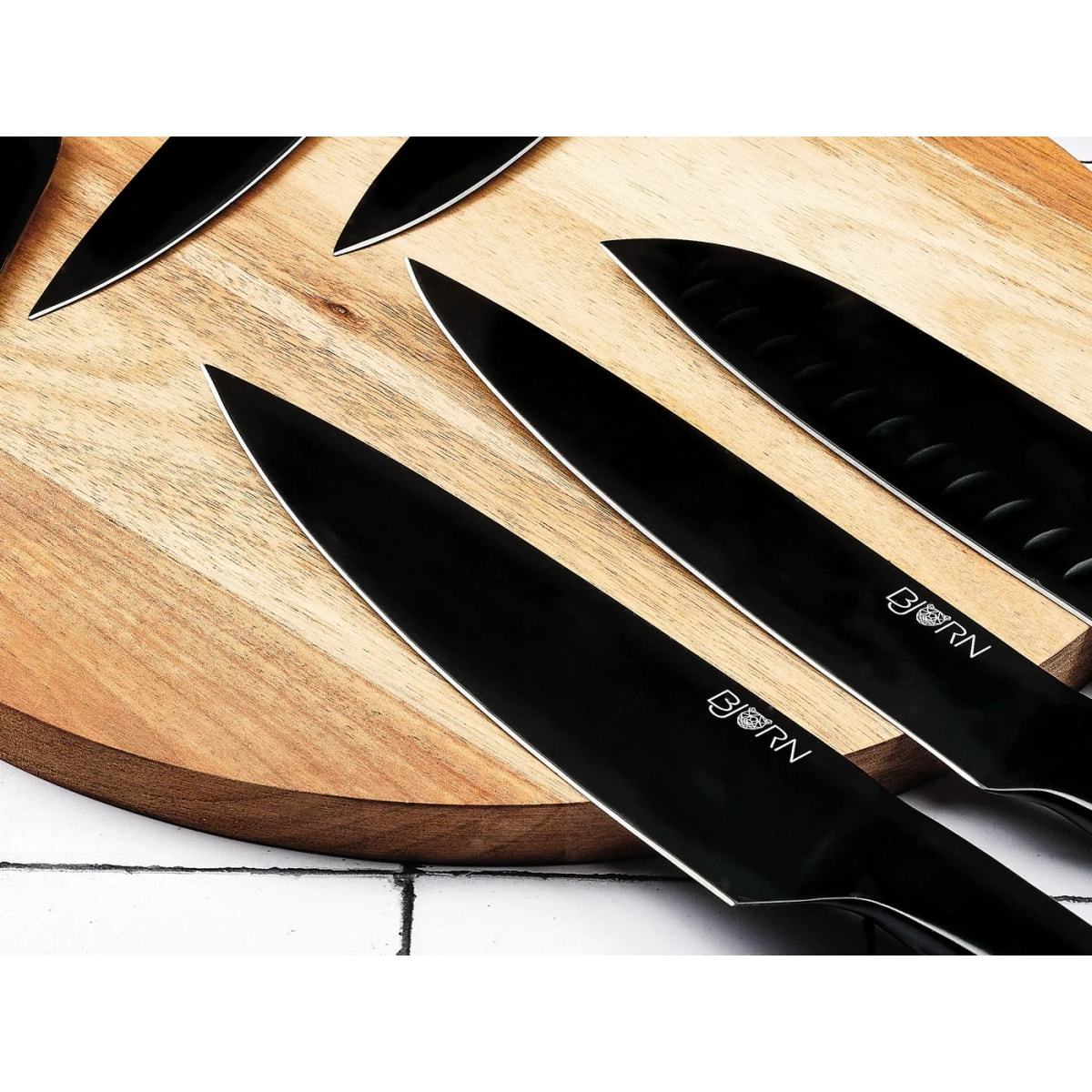 Bloc couteaux de cuisine et couteaux à steak JENSEN LOVIISA - 14 pièces